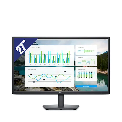Màn hình Dell E2722H hiển thị hình ảnh sắc nét với tấm nền IPS