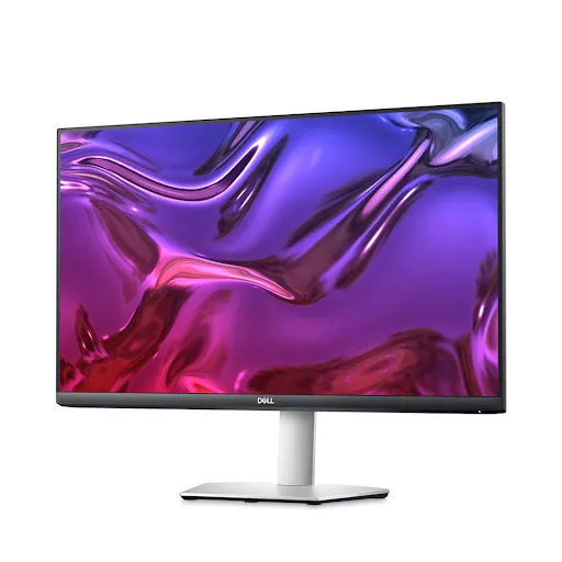 Thiết kế màn hình Dell S2723HC màu bạc tinh tế, tối ưu không gian