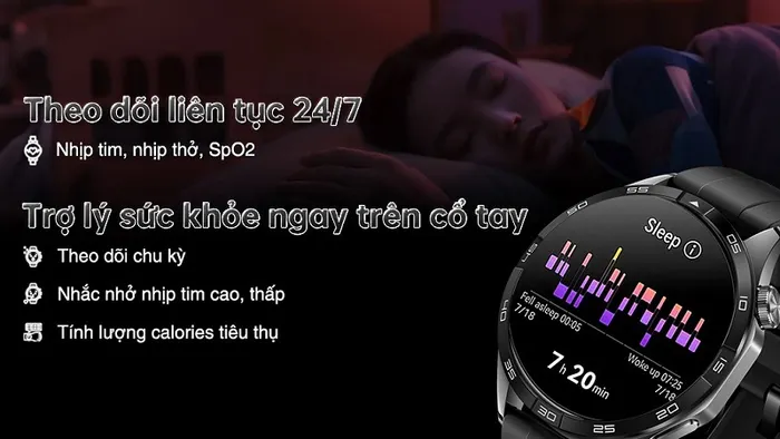 Theo dõi sức khỏe tiện lợi.