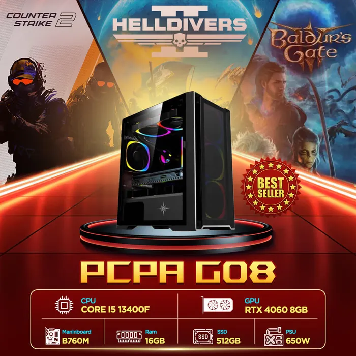 Máy tính để bàn PCPA G08 I5/16G/512SSD/RTX4060
