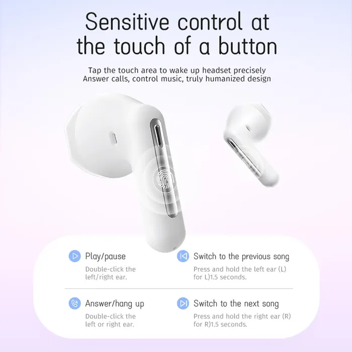 Tai nghe Bluetooth Pisen BHD-TW7 (Chống ồn kép ANC + ENC) 