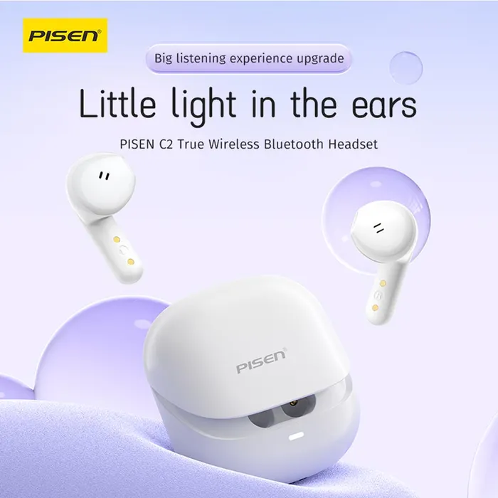 Tai nghe Bluetooth Pisen BHD-TW7 (Chống ồn kép ANC + ENC) 