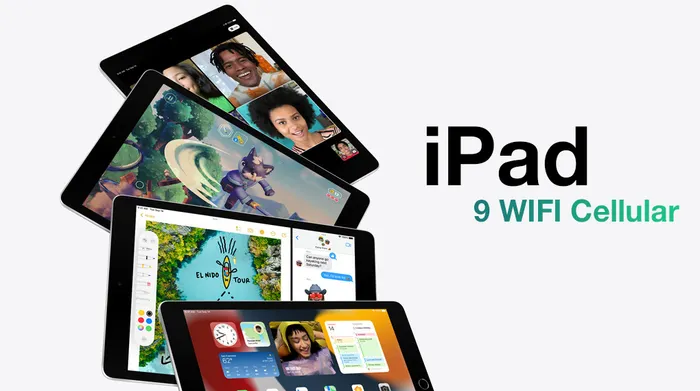 Thiết kế nguyên khối hiện đại - iPad 9 WiFi Cellular 256GB