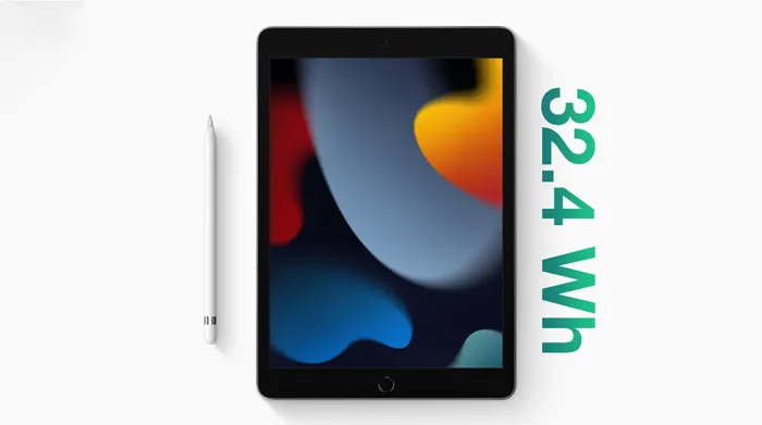 Dung lượng pin - iPad 9 WiFi Cellular 256GB