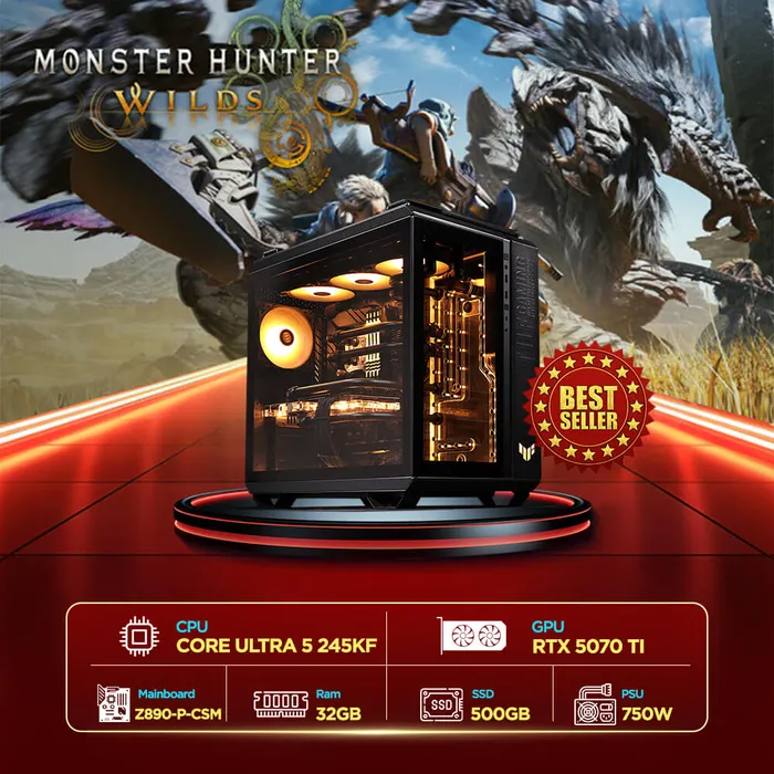 Máy tính PCPA x Asus Monster Hunter Wilds-Core Ultra 5