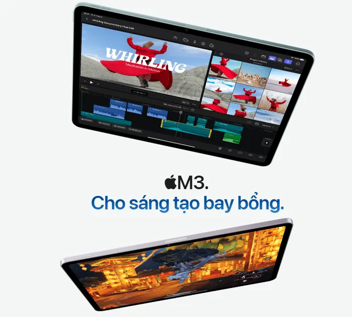 Apple iPad Air M3 11-inch WiFi – Sức mạnh đột phá trong thiết kế siêu mỏng nhẹ 