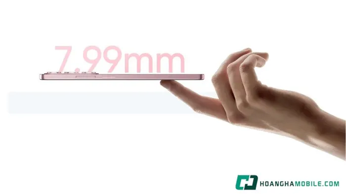 Thiết kế mỏng nhẹ.