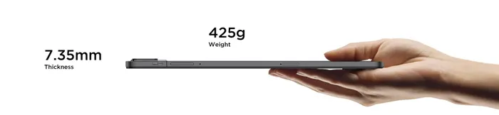 Thiết kế TCL TAB 10 LTE Gen 2 mỏng nhẹ, kích thước viền chỉ 7.7mm