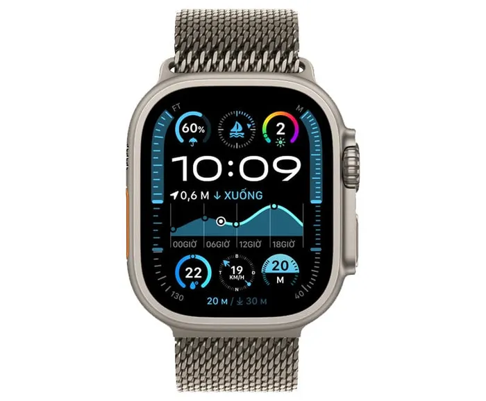 Apple Watch Ultra 2 (2024) sở hữu một thiết kế tiên tiến kết hợp công nghệ đỉnh cao và vẻ ngoài sang trọng
