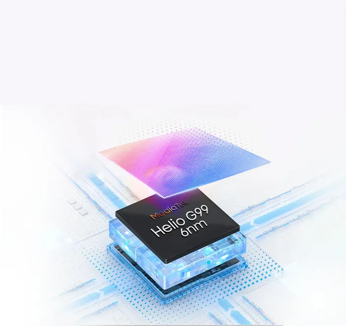 Hiệu năng mạnh mẽ với con chip MediaTek Helio G99.