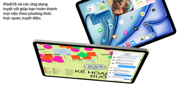 iPad Air M3 11-inch Hiệu năng đỉnh cao – Trí tuệ nhân tạo thông minh