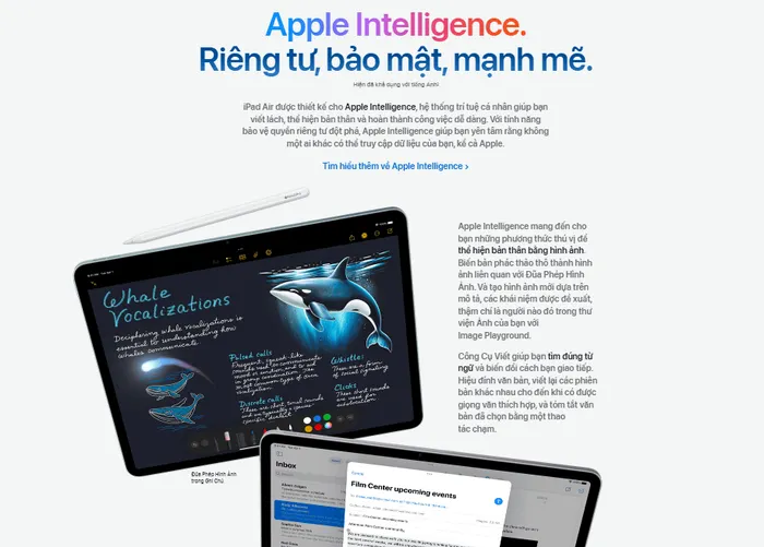 iPad Air M3 13-inch WiFi – Máy tính bảng mạnh mẽ đa dụng dành cho học tập, làm việc và giải trí