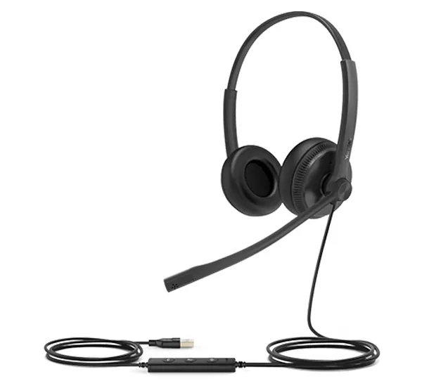 Tai nghe Yealink UH34 Dual (chuẩn USB, 2 tai) - đệm da
