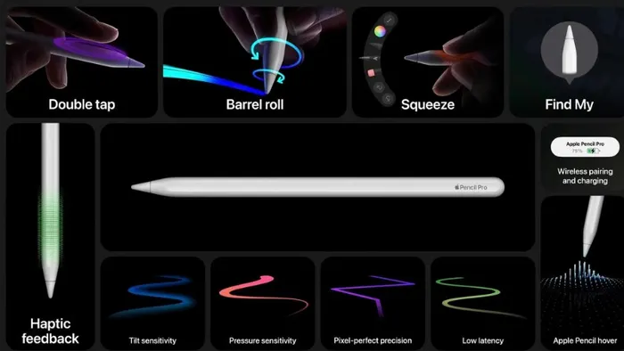 Sáng tạo không giới hạn với Apple Pencil Pro.