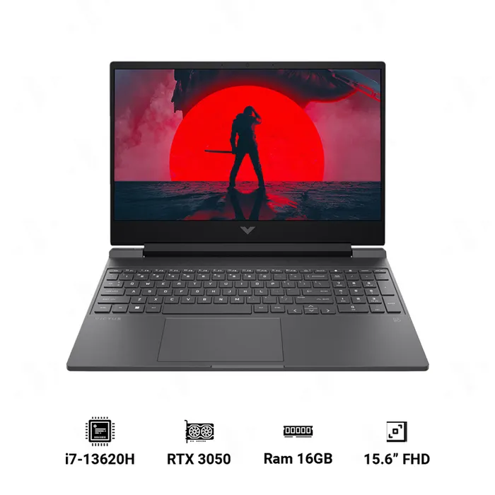Intel Core i7-13260H, 4.9GHz, RAM 16GB DDR4, ổ cứng SSD 512GB.