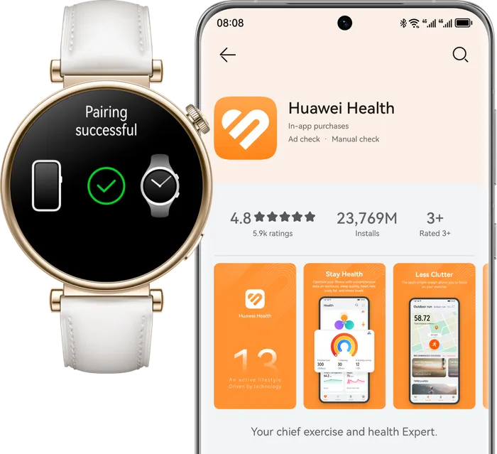 Huawei Watch GT 4 41mm - Kết nối mở rộng, tương thích đa thiết bị