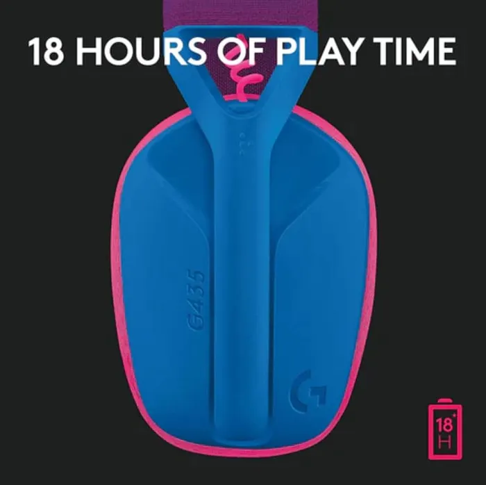 Tai nghe Logitech G435 LightSpeed Wireless Blue Raspberry
