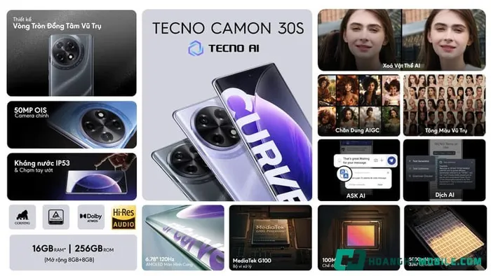 Hệ thống âm thanh Dolby Atmos trên điện thoại TECNO CAMON 30S - Trải nghiệm giải trí đỉnh cao