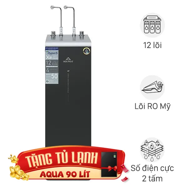 Máy lọc nước RO nóng nguội lạnh Hydrogen ion kiềm Hòa Phát HPA886