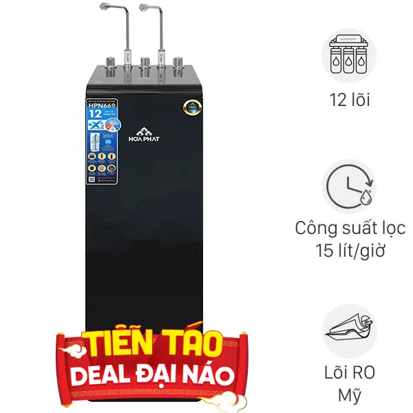 Máy lọc nước RO nóng nguội lạnh Hydrogen Hòa Phát HPN669