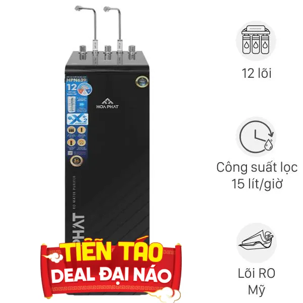 Máy lọc nước RO nóng nguội lạnh Hydrogen Hòa Phát HPN639
