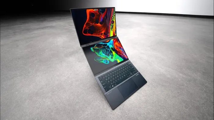 Laptop ASUS Zenbook DUO độ phân giải 3K siêu sắc nét.
