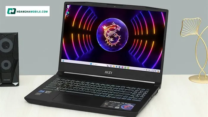 Thiết kế đậm chất gaming của laptop MSI Gaming Katana.