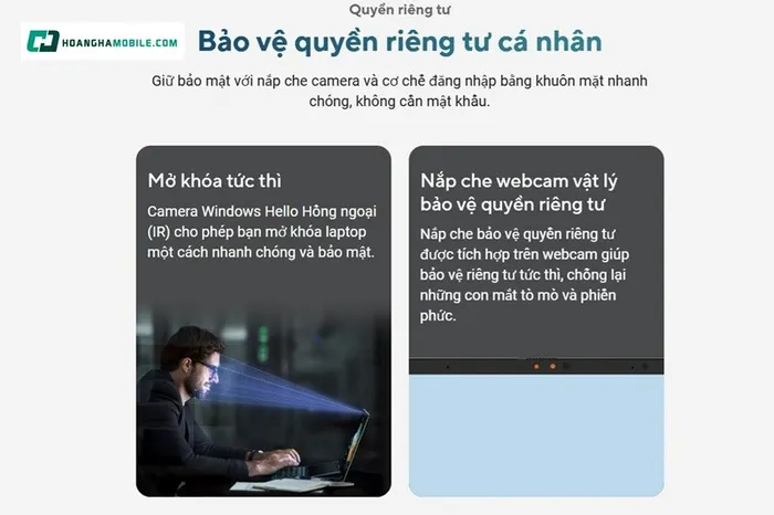Bảo mật và tiện ích người dùng nâng cao.