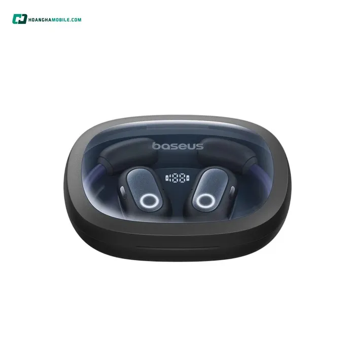 Tai nghe Bluetooth Baseus Eli Fit Open-Ear hỗ trợ điều khiển cảm ứng, app Baseus và tiện ích chống nước IPX4