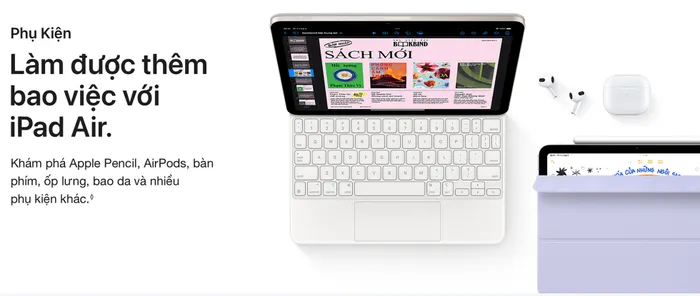 iPad Air 6 M2 13 inch WiFi 128GB - Phụ Kiện