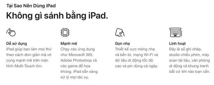 iPad Air 6 M2 13 inch WiFi 128GB - Lý Do Dùng iPad