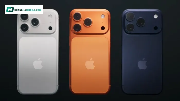 iPhone 17 Pro Max được ra mắt với thiết kế nguyên khối bằng nhôm, kết hợp cùng hai mặt kính cường lực và khả năng chống nước chuẩn IP68
