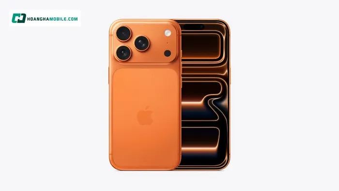 iPhone 17 Pro Max sở hữu thiết kế nhôm nguyên khối siêu nhẹ, giúp thiết bị chỉ nặng 231g nhưng vẫn đảm bảo độ cứng cáp vượt trội