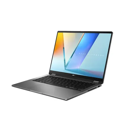 Màn hình OLED cảm ứng của Laptop Asus Vivobook 14 Flip TP3407SA-SG349W cho hình ảnh sắc nét.