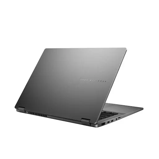 Laptop Asus Vivobook 14 Flip TP3407SA-SG349W trang bị pin 70Wh và bảo mật khuôn mặt.