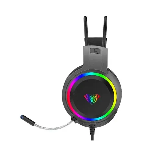 Thiết kế over-ear thoải mái và đèn RGB rực rỡ