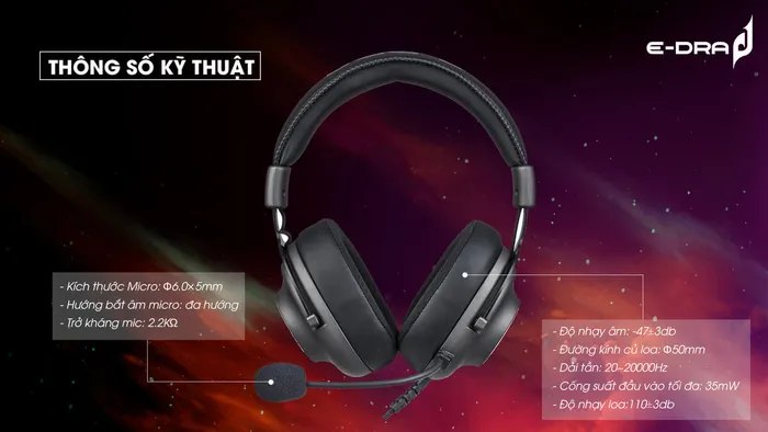 Tai nghe Gaming E-Dra EH414 Pro