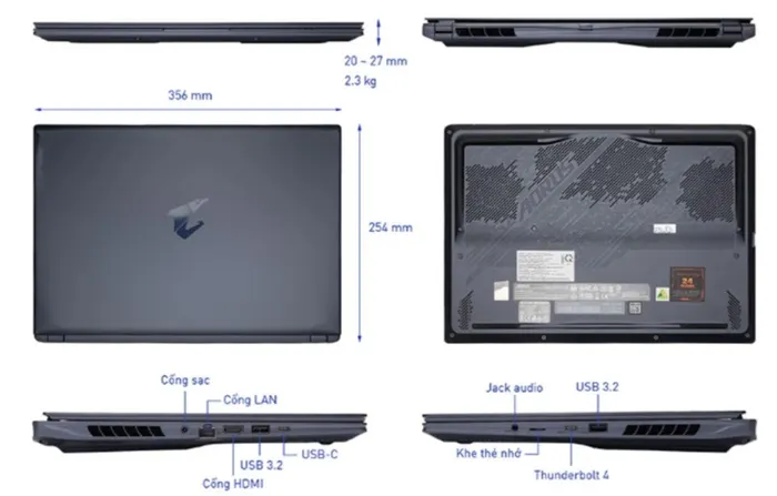 Laptop Gigabyte Gaming AORUS 16X 9KG-43VNC54SH 