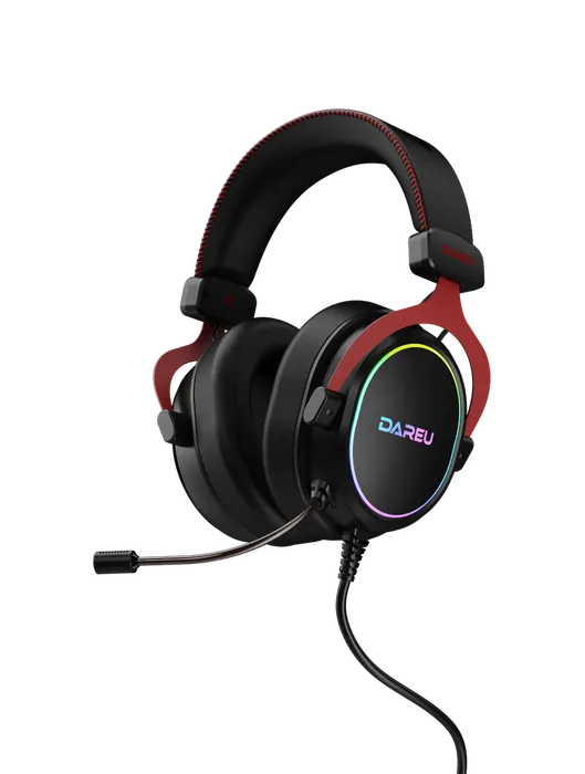 GEARVN - Tai nghe DareU EH925L Black Red RGB