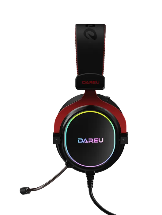 GEARVN - Tai nghe DareU EH925L Black Red RGB