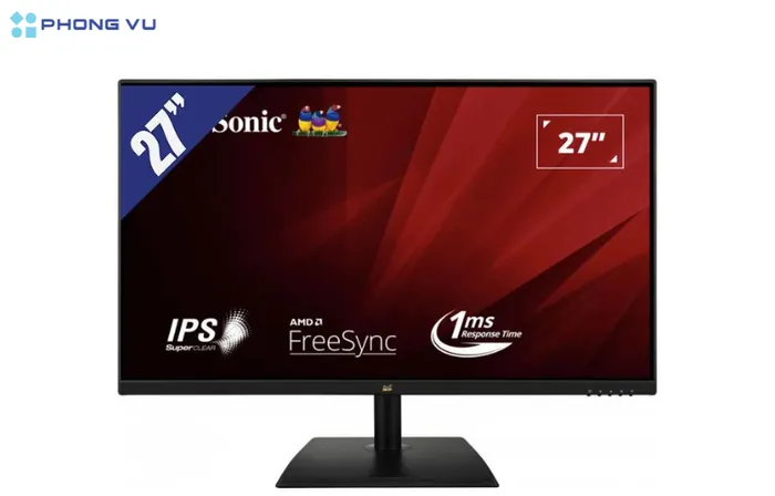 Thiết kế hiện đại và sang trọng của màn hình LCD VIEWSONIC 27" VA2736-H