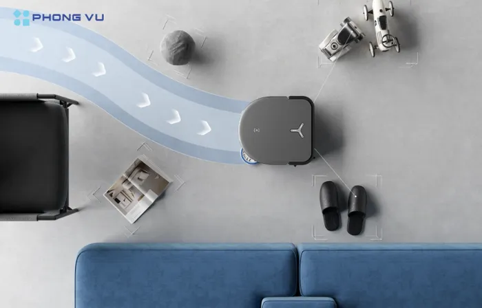Công nghệ AINA 2.0 và AIVI 3D 2.0 giúp robot di chuyển mượt mà và an toàn.